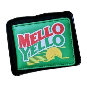 New Buckle-Down Men's Bi-fold Wallet - Mello Yello Design Faux Leather **READ